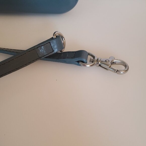 Vintage Nine West Sage Blue Crossbody Bag with Straps - Picture 3 of 12